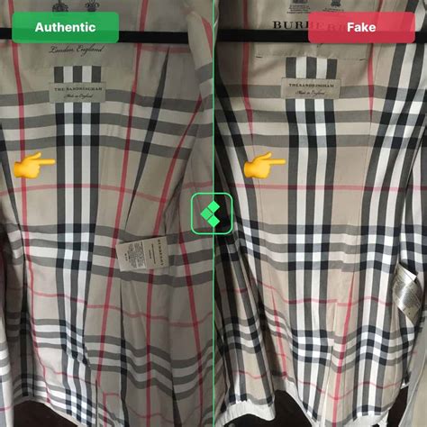 burberry coat real vs fake|how to authenticate Burberry.